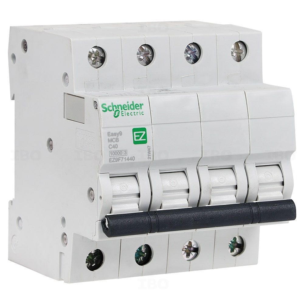 Schneider Easy 9 Triple Pole Neutral 40 A C Curve MCB
