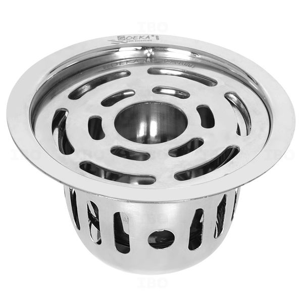 Goeka 5 in. x 5 in. Round Stainless Steel Floor Drain Goeka 5 in. x 5 in. Round Stainless Steel Floor Drain