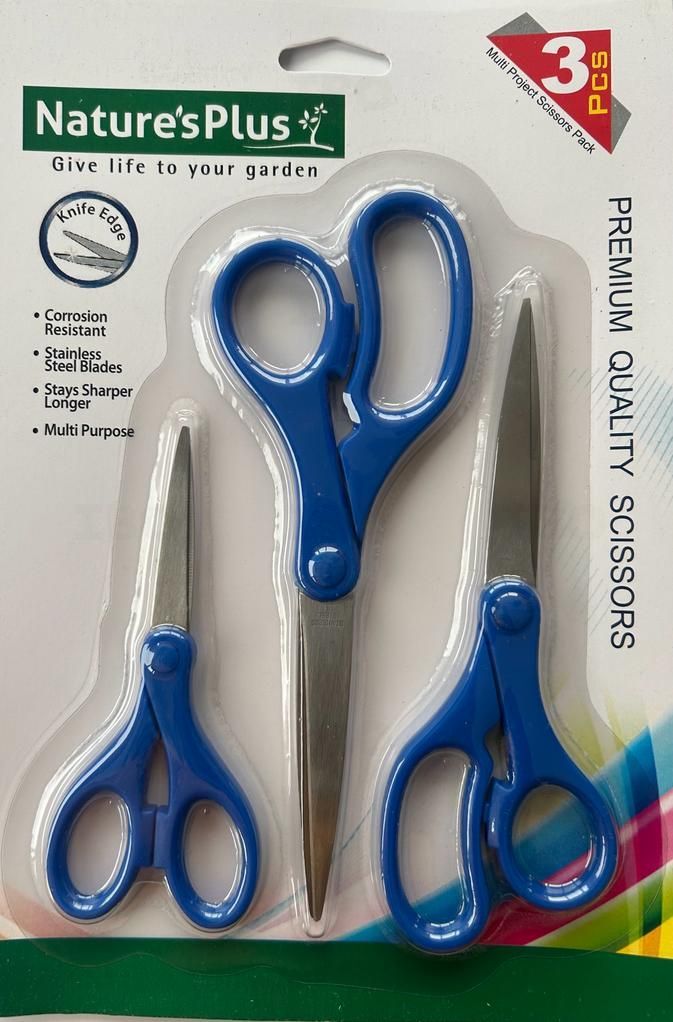 Natures Plus Stainless Steel Multipurpose Scissors Set of 3