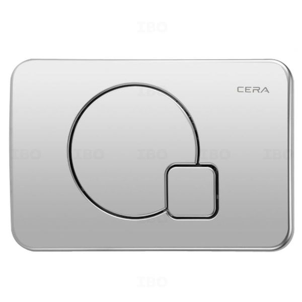Cera Silver Dual Flush Plate