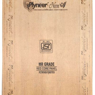 Plyneer Neem 8 ft. x 4 ft. 12 mm MR Plywood
