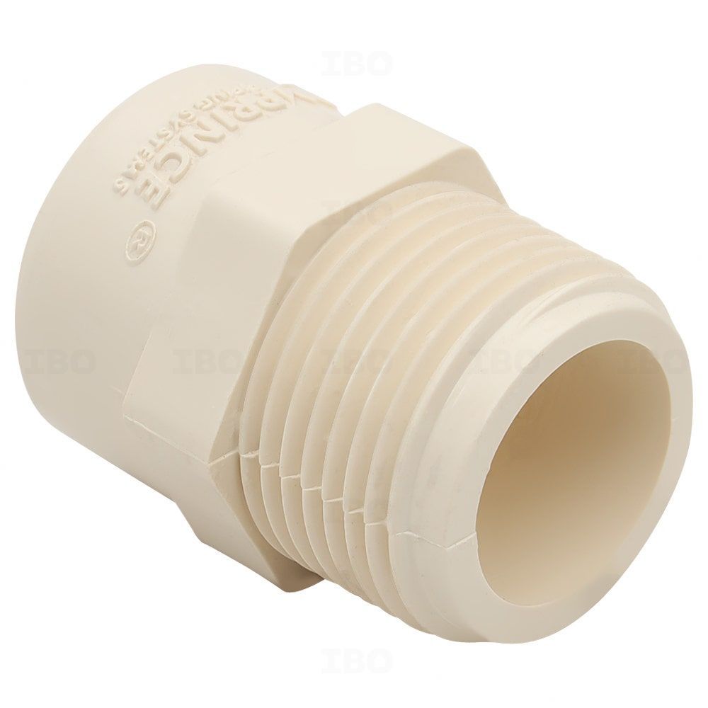 Prince FlowGuard Plus 3/4 in. (20 mm) CPVC Adaptor - MTA Prince FlowGuard Plus 3/4 in. (20 mm) CPVC Adaptor - MTA