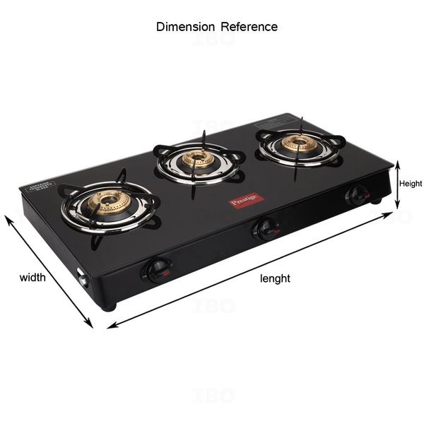 Prestige Magic Stainless Steel & Toughened Glass Gas Stove with Manual Ignition2
