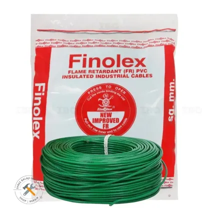 Finolex FRLS-H 1.5 sq mm Green 180m 1C PVC Insulated Industrial Cable 1100 V