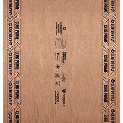 Centuryply Club Prime 8 ft. x 4 ft. 6 mm BWP/Marine Plywood
