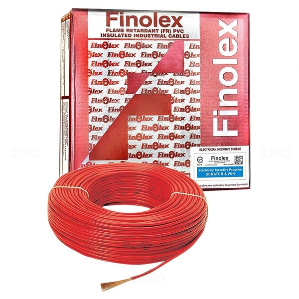 Finolex FR EW Project length 6 sq mm Red 180 m FR PVC Insulated Wire