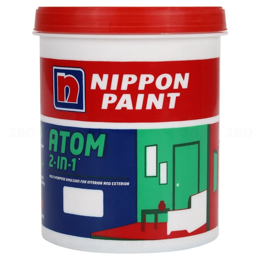 Nippon Atom 2 In 1 1 L White Interior Emulsion - Color