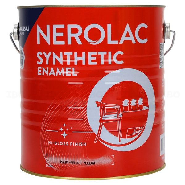 Nerolac Synthetic 4 L Golden Yellow Enamel-Color
