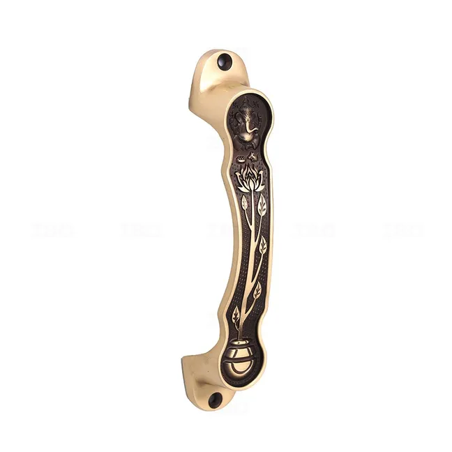 Nimmi 1105WH6KANI Antique 6 in. Brass Door Handle Nimmi 1105WH6KANI Antique 6 in. Brass Door Handle