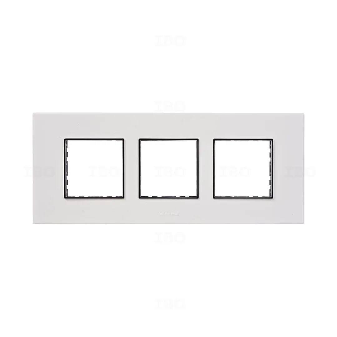 Goldmedal Air A3 6 Module Glossy Absolute White Switch Board Plate