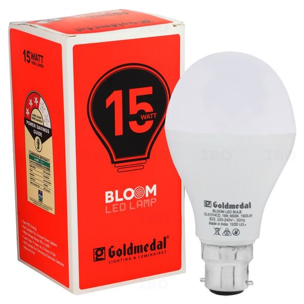 Goldmedal Bloom 15 W B22 Cool Day Light LED Bulb
