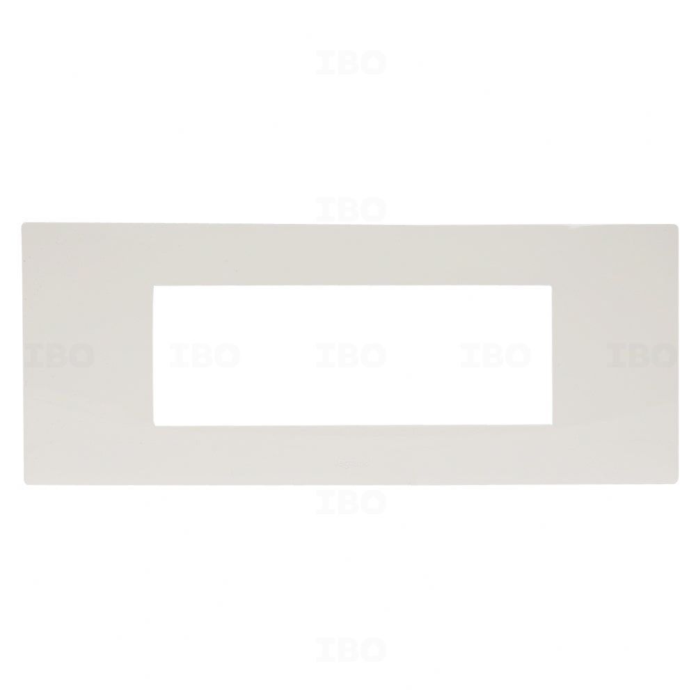 Legrand Lyncus 6 Module Glossy White Switch Board Plate