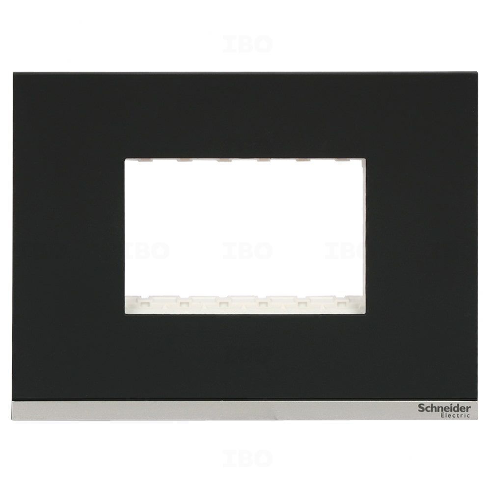 Schneider Unica Pure 3 Module Semi-Glossy Volcanic Grey Switch Board Plate Schneider Unica Pure 3 Module Semi-Glossy Volcanic Grey Switch Board Plate
