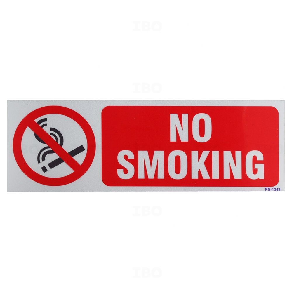 SignageShop 12 in. x 4 in. No Smoking Stock Sign