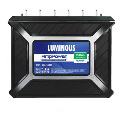 Luminous AmpPower 12V 150Ah AMP-66AP180TT FNSD Tall Tubular Battery