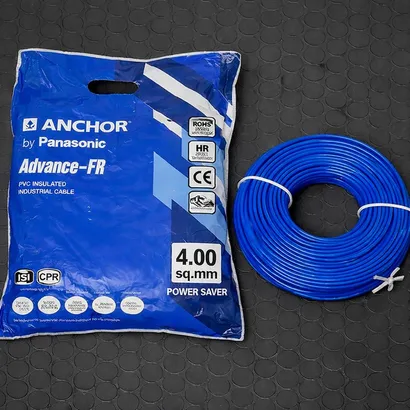 Anchor Advance FR 4 sq mm Blue 180 m FR PVC Insulated Wire