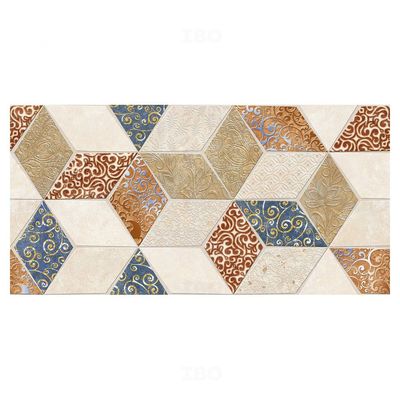 Orient Bell Balboa Cube 3D HL Glossy 600 mm x 300 mm Ceramic Wall Tile