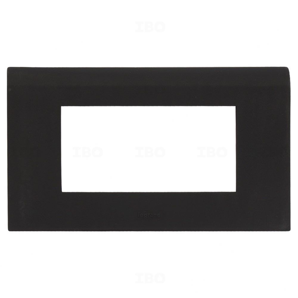 Legrand Myrius Regular 4 Module Glossy Black Switch Board Plate Legrand Myrius Regular 4 Module Glossy Black Switch Board Plate