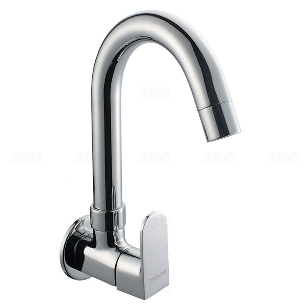hindware elegance wall mounted chrome sink tap