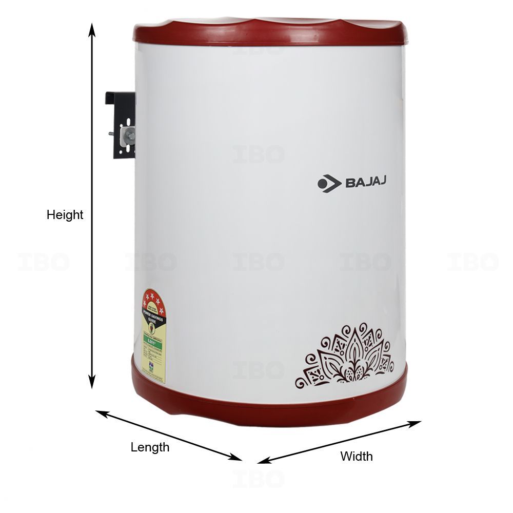 Buy Bajaj Fierro 5 Star 10 L Vertical 2000 W Storage Geyser on IBO.com u0026  Store @ Best Price. Genuine Products | Quick Delivery | Pay on Delivery