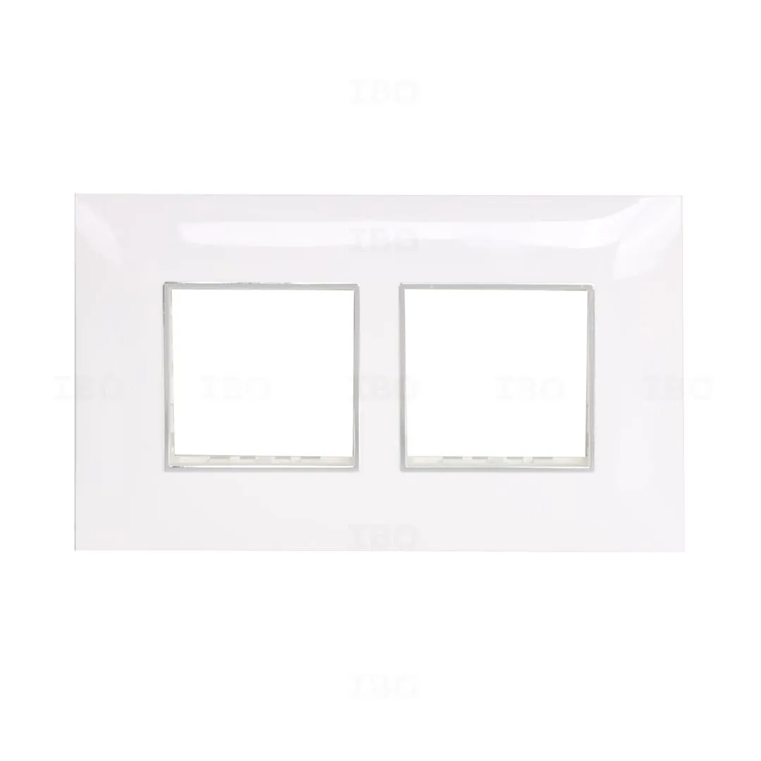 Lisha S7 Turbo Chrome 4 Module Glossy Classic White Switch Board Plate Lisha S7 Turbo Chrome 4 Module Glossy Classic White Switch Board Plate