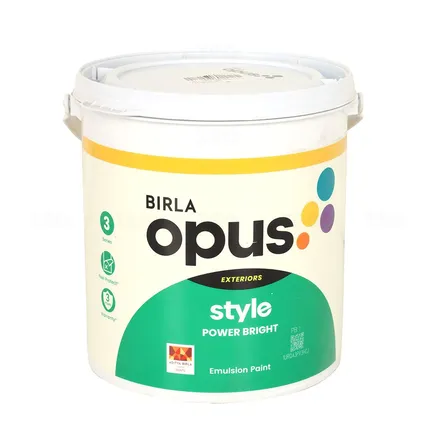 BIRLA opus PB 1 Style Power Bright Pastel 4 L Exterior Emulsion - Base BIRLA opus PB 1 Style Power Bright Pastel 4 L Exterior Emulsion - Base