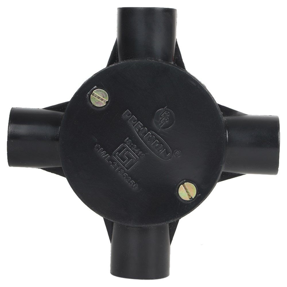 Precision 20 mm PVC Circular Box - Intersection 4 Way