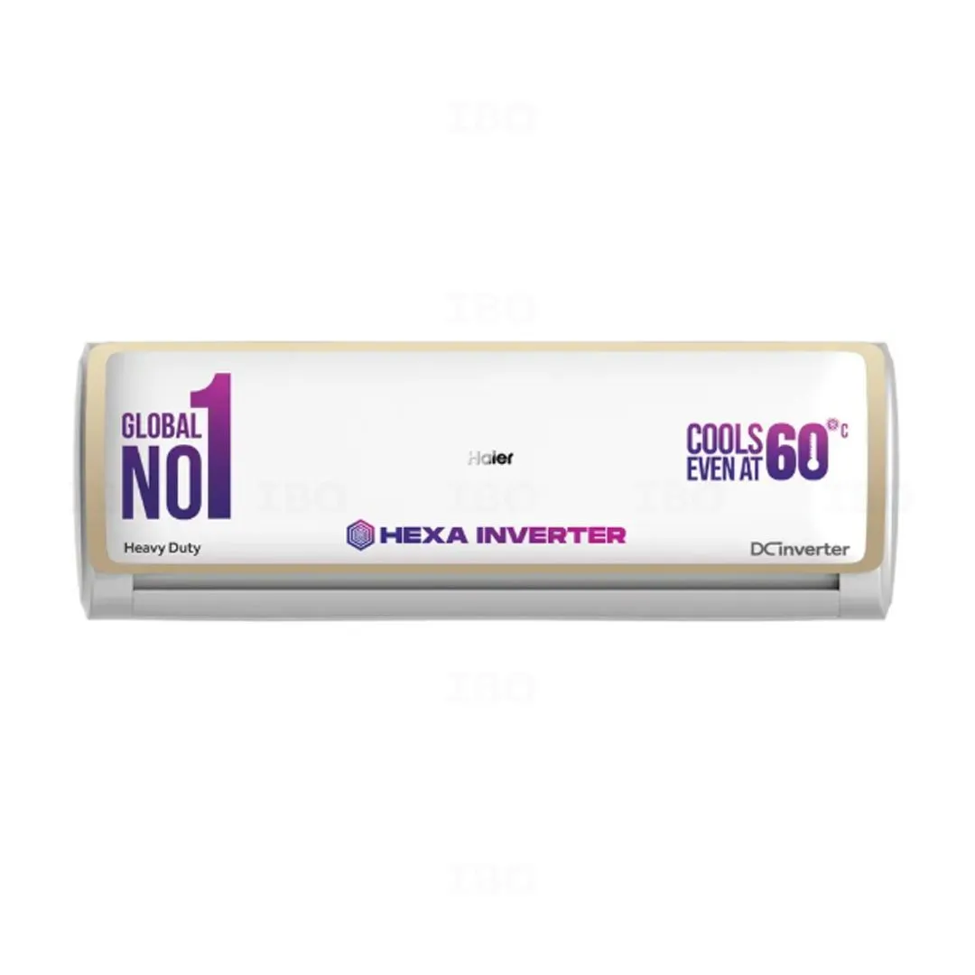 Haier 1 Ton 5 Star Hexa Inverter AC HS14E-TXS5BN-INV