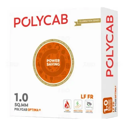 Polycab Optima+ 1 sq mm Red 90 m PVC Insulated Wire