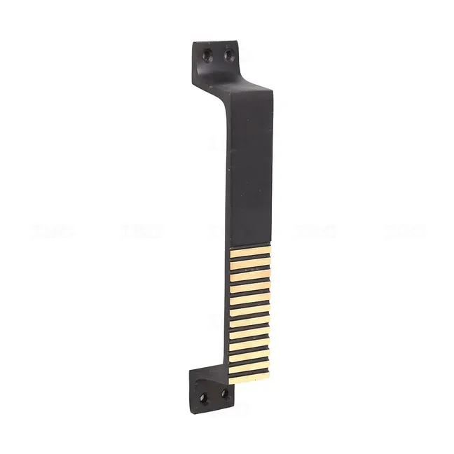 Siddhi Force Black 7 in. Brass Door Handle