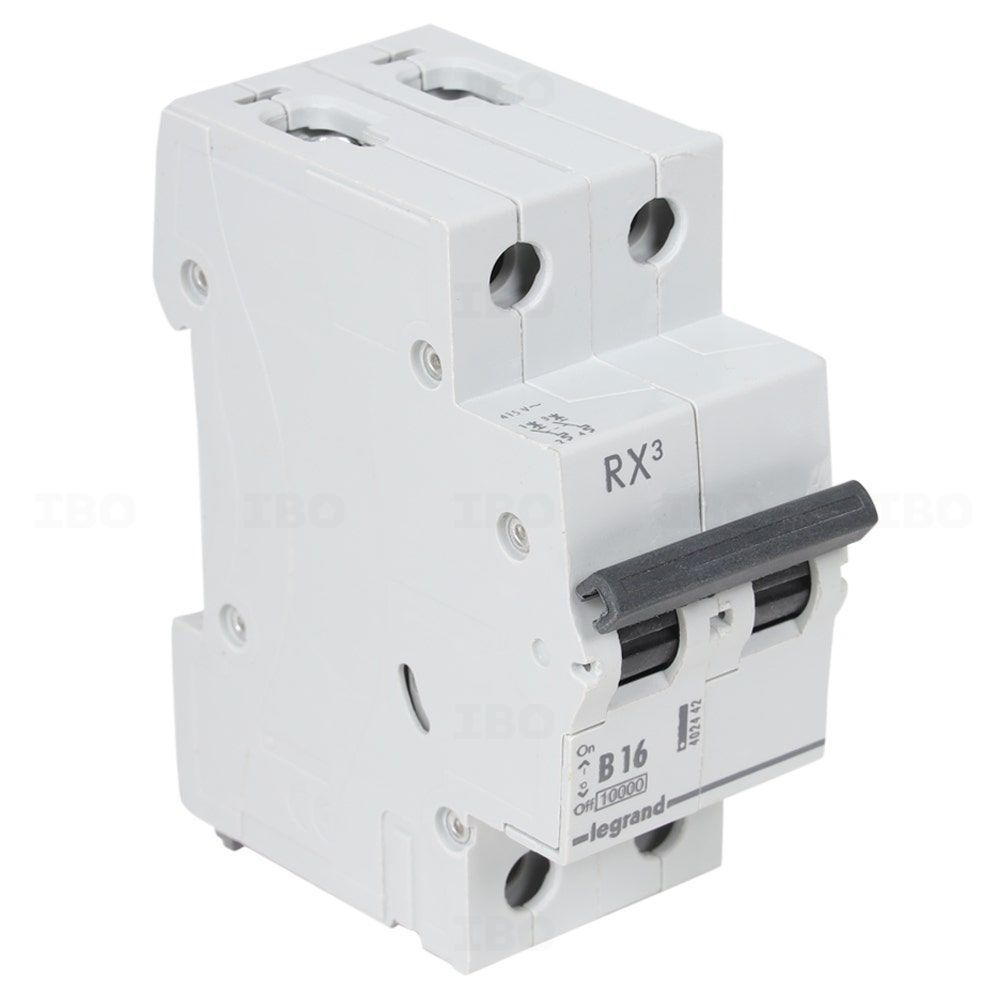 Legrand RX3 Double Pole 16 A B Curve MCB