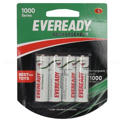 Eveready Ultima 1000 Series AA 1.2 V Pack of 4 Rechargeable Battery