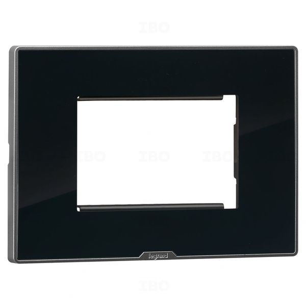 Legrand Myrius Nextgen 3 Module Glossy Ice Black Switch Board Plate