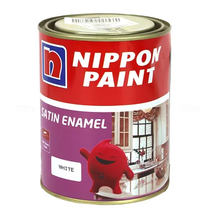 Nippon Satin 1 L White Enamel-Color Nippon Satin 1 L White Enamel-Color
