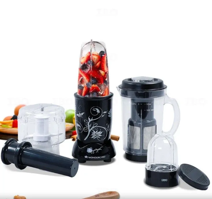 Wonderchef Nutri blend 500W 4 Jar CKM (Black) Mixer Grinder