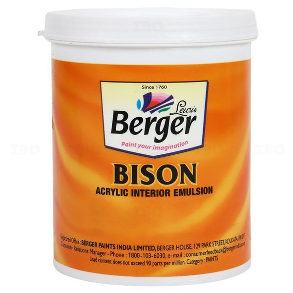 Berger Paints Bison 900 ml W1 Base Interior Emulsion - Base