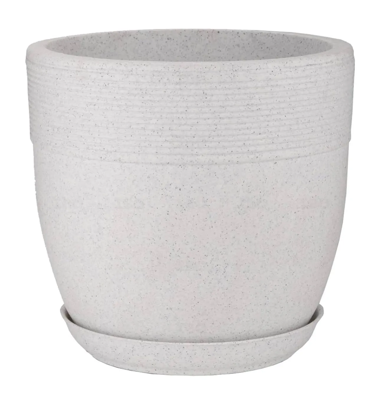 Natures Plus Galaxy Marble finish Fibre Plant Pot 10 Inch
