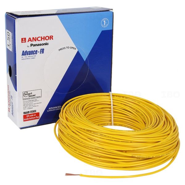 Anchor Advance FR 1.5 sq mm Yellow 90 m FR PVC Insulated Wire