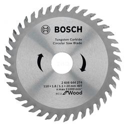 Bosch 2608644274 110x1.8/1.1x20mm 40Teeth Circular Saw Blade