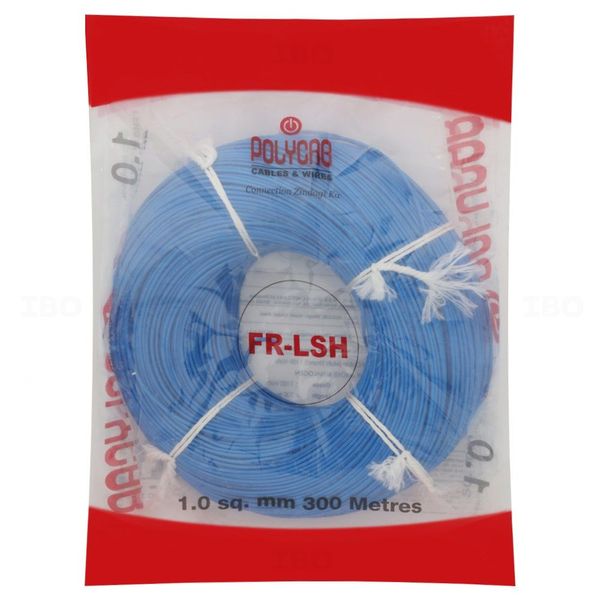 Polycab FRLS-H 1 sq mm Blue 300 m PVC Insulated Wire