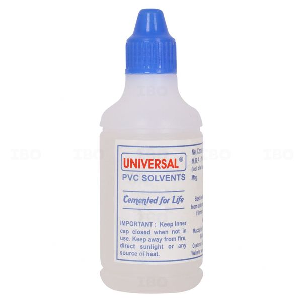 Universal 100 ml Recommended for Solvent Welding Of All Schedules and Classes of PVC Pipe and Fittings Conduit Solvent Cement