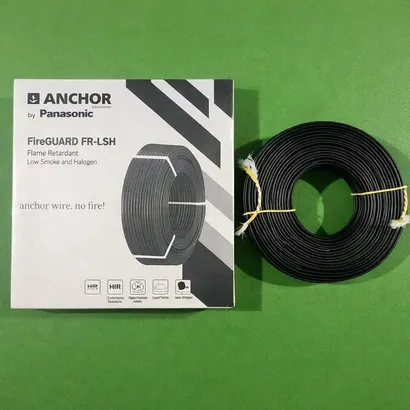 Anchor FRLS-H 1.5 sq mm Black 180 m FR PVC Insulated Wire Anchor FRLS-H 1.5 sq mm Black 180 m FR PVC Insulated Wire