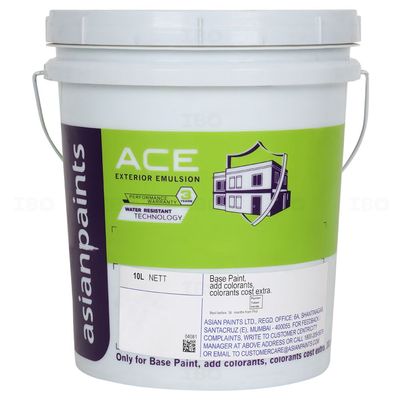 Asian Paints Ace 10 L White Exterior Emulsion - Color