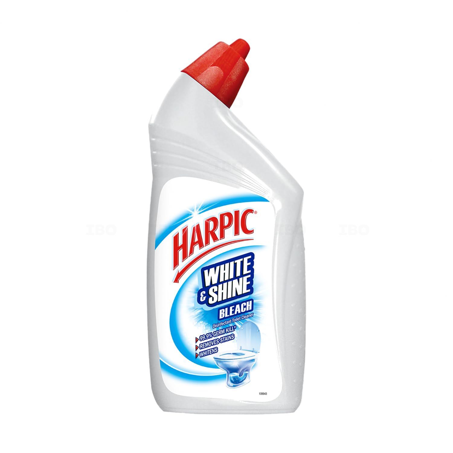 Harpic Disinfectant Toilet Cleaner Bleach White & Shine 1ltr