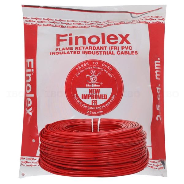 Finolex FR EW Project length 2.5 sq mm Red 180 m FR PVC Insulated Wire