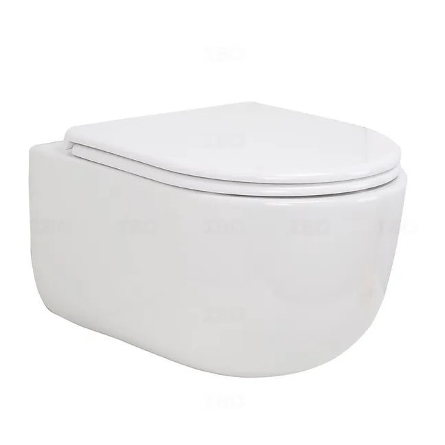 Cera S1044179 Cadmos Quiet Wave Rimless Wall Mounted Toilet