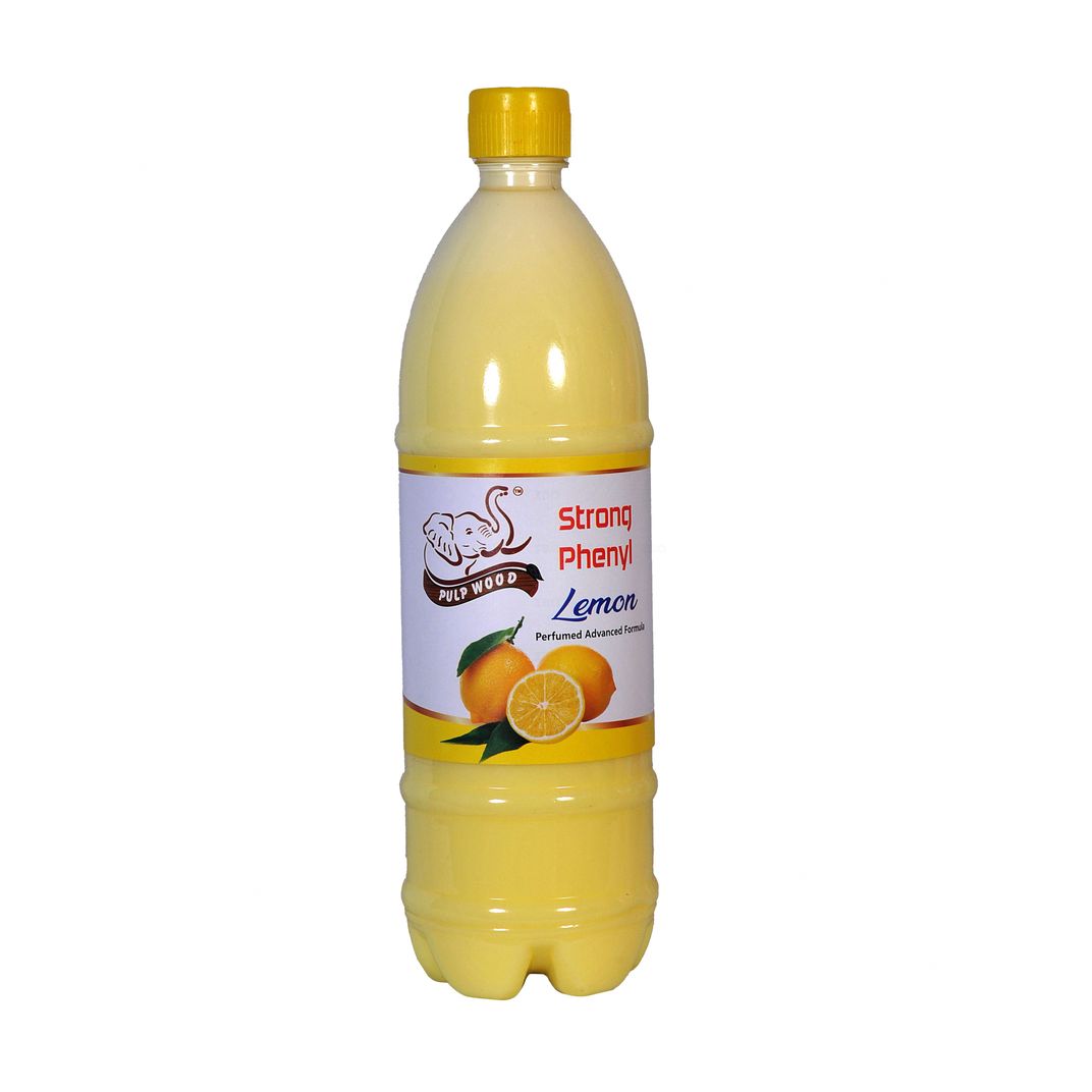 Pulp Wood Strong Phenyl 1Ltr Pet Bottle Lemon Perfumed