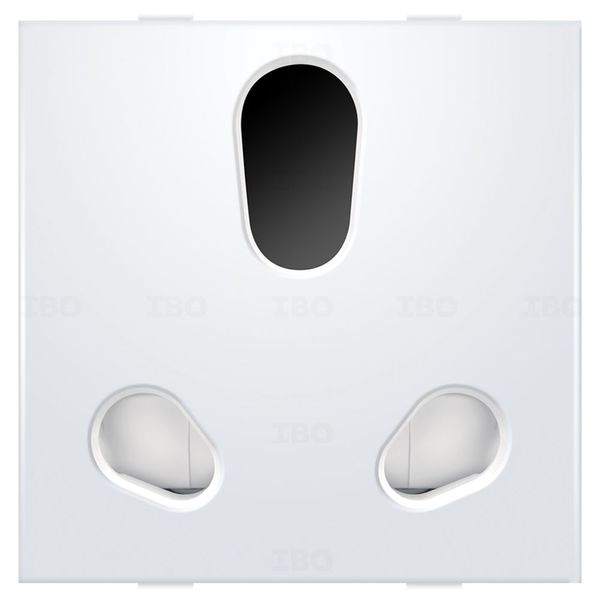 Anchor Ziva White 3 pin 6 A / 16 A 2 Module Socket