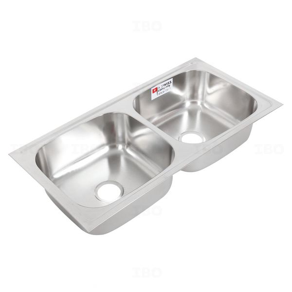 Franke 620 Omni 40 in. x 20 in. Satin 304 Grade Stainless Steel Double Bowl Sink