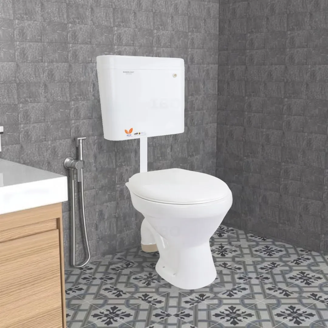 Buy Sunhearrt Combo 220 mm Two Pc Toilet With Flush Tank & Seat